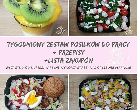 Tygodniowy zestaw posiłków do pracy na każdy dzień