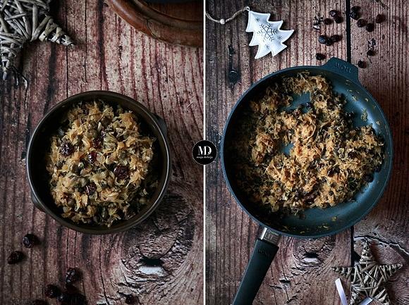 Wigilijna kapusta z zieloną ciecierzycą green chana
