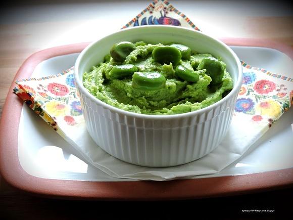 Pasta z młodego bobu