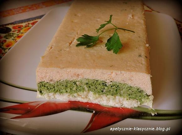 Trójkolorowy pasztet rybny terrina