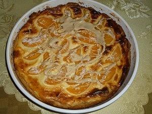 Tarta brzoskwiniowa z twarogiem