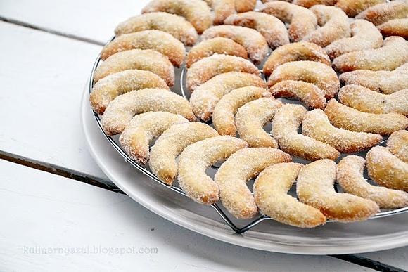 Vanillekipferl rogaliki waniliowe