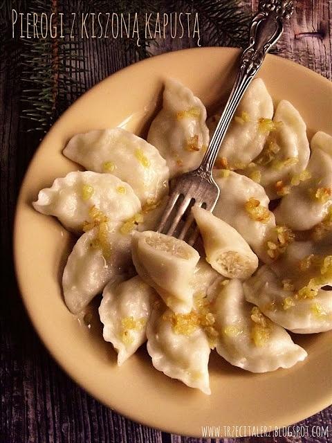 Pierogi z kiszoną kapustą kuchnia podkarpacka