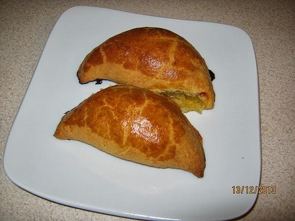 Kruche pierożki z dorszem