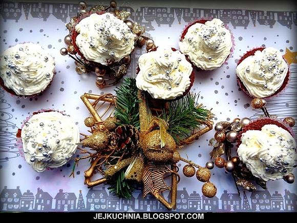 Muffiny piernikowe z kremem mascarpone