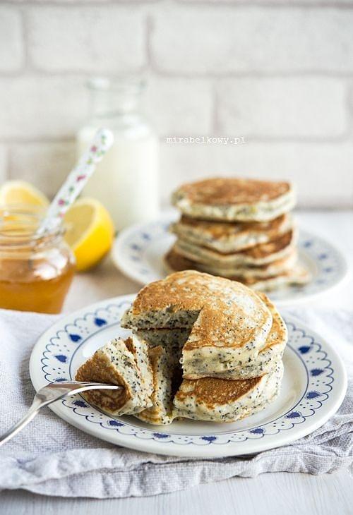 Cytrynowe pancakes z makiem