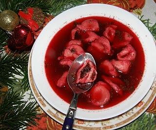 Uszka z suszonymi prawdziwkami