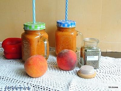 Koktajl melonowy na jogurt z miodem i olejem lnianym