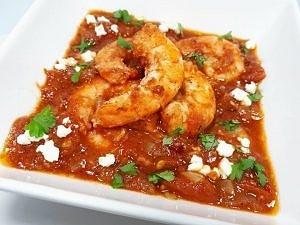 Krewetki w sosie pomidorowym Keto lchf bez glutenu i laktozy