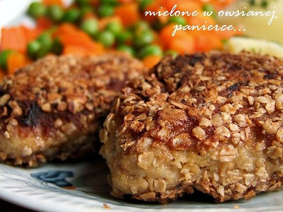 Mielone w owsianej panierce