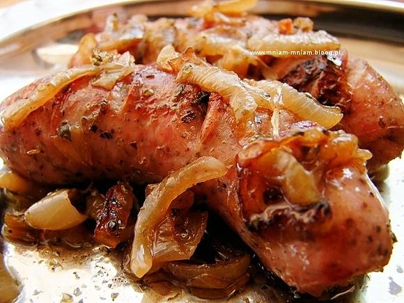 Biała kiełbasa w piwie