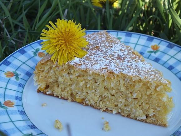 Kukurydziane ciasto z nutką kokosu