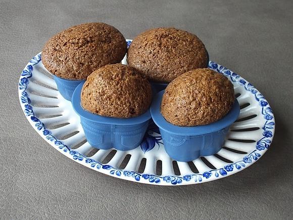 Muffinki z cukinią na mące żytniej
