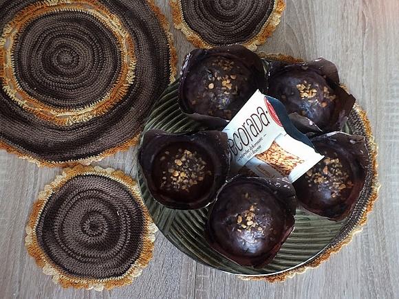 Muffinki czekoladowo-piernikowe z karmelem
