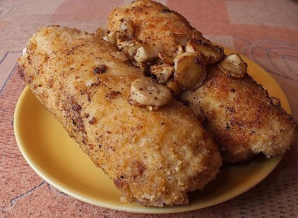 Roladki schabowe z pieczarkami