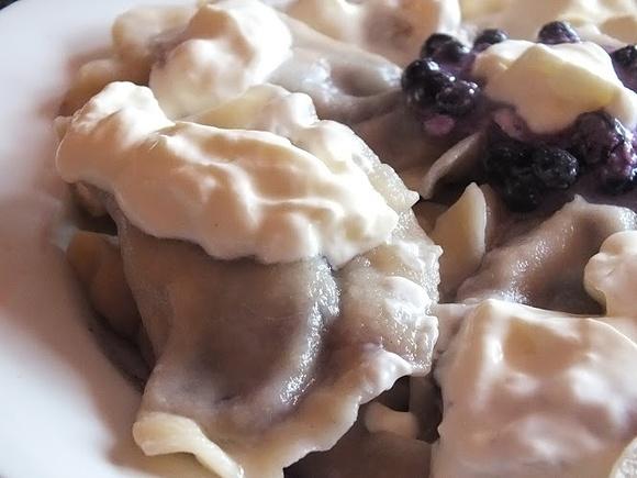 Pierogi z jagodami
