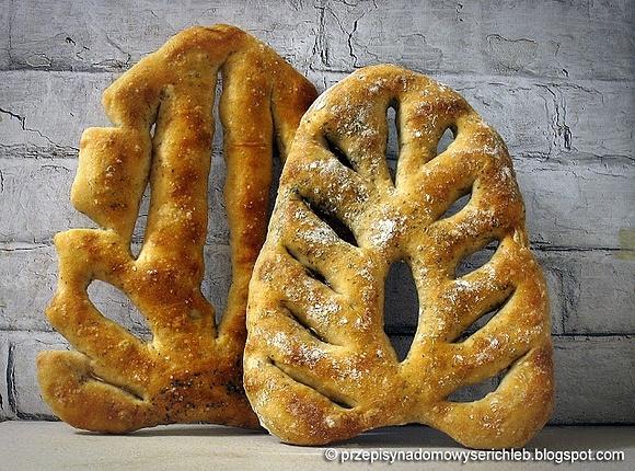 Fougasse - francuski chleb z Prowansji w kształcie liścia