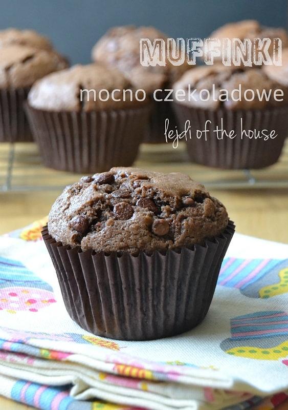 Mocno czekoladowe muffiny