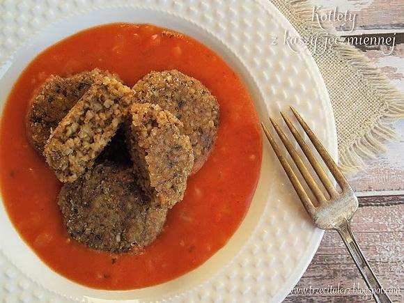 Kotlety z kaszy jęczmiennej kuchnia podkarpacka