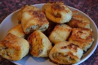 Mini krokieciki z grzybami i kapustą