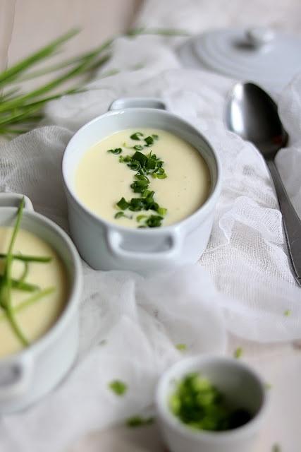 Vichyssoise Soup lub krem z ziemniaków i pora