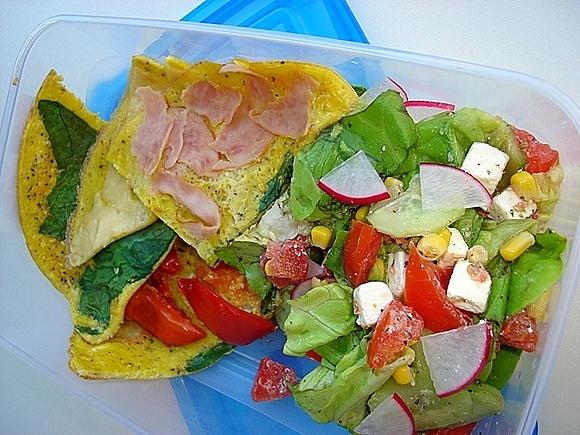 Frittata śniadaniowa do pudełka na lunch i śniadanie