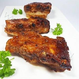 Żeberka pieczone w marynacie