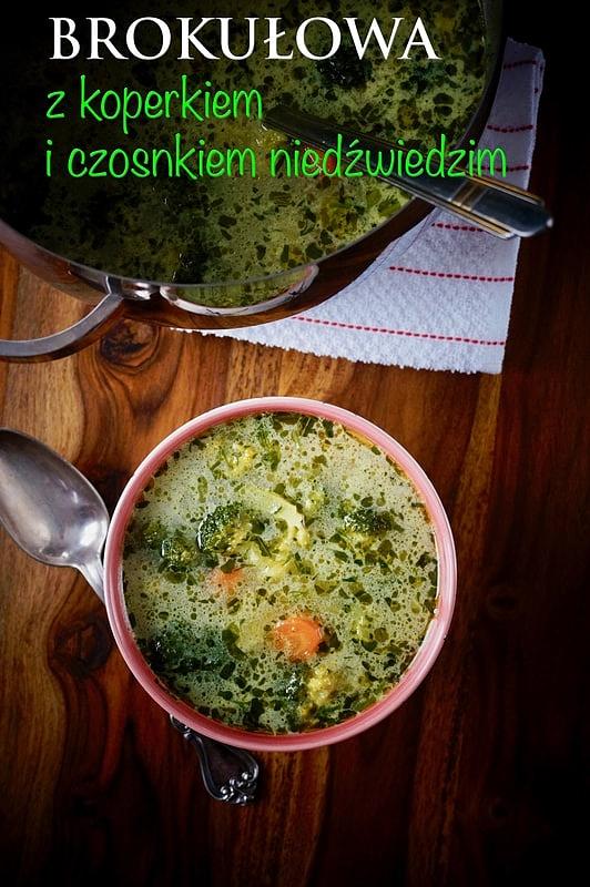 Brokułowa z koperkiem i czosnkiem niedźwiedzim