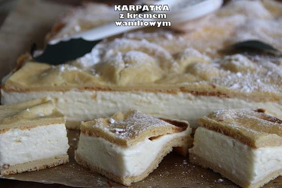 Karpatka z kremem waniliowym