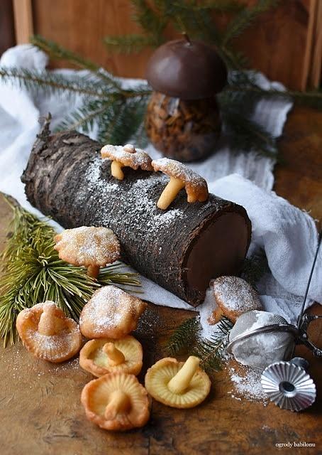 Smażone ciastka grzybki