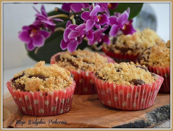 Czekoladowe muffinki z kruszonką