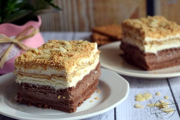 Ciasto kakaowo-waniliowe bez pieczenia