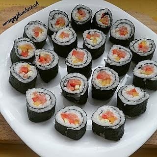 Sushi z łososiem