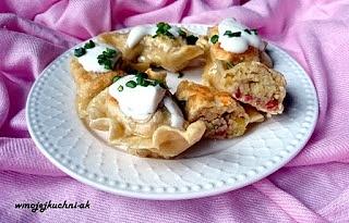 Pierogi z ziemniakami i kaszą kuskus