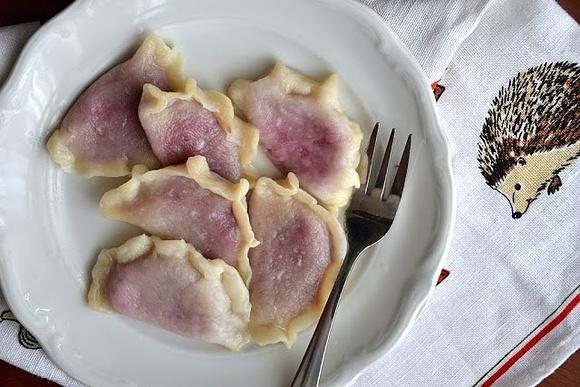 Pierogi z malinami