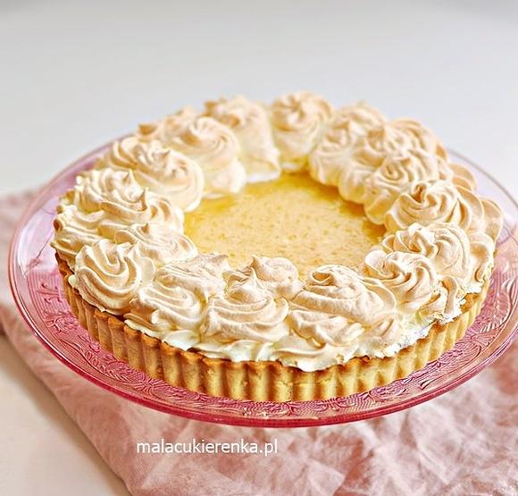 Tarta cytrynowa z cytrynową bezą