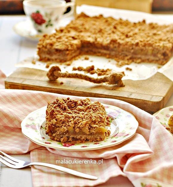 Zdrowsza szarlotka bez cukru i glutenu