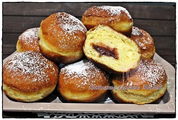 Pączki z marmoladą - smaczne i puszyste recepta z filmikiem