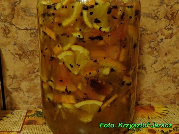Likier świąteczny pomarańczowo-kawowo-miodowy