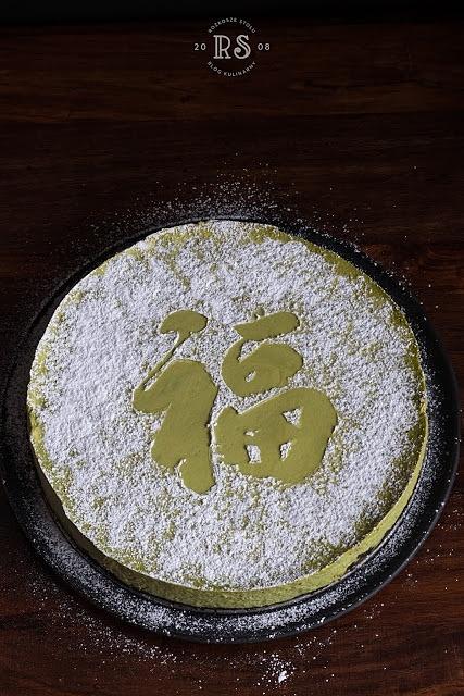 Pieczony sernik matcha
