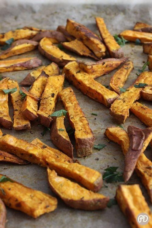 Frytki z batatów pieczone w piekarniku