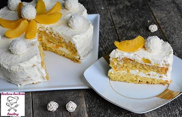 Tort kokosowa brzoskwinka