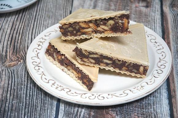 Wafle domowe z gotowaną masą