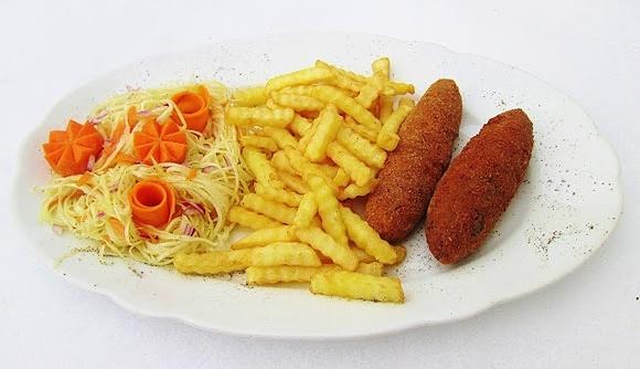 Kotlet de volaille z masłem i koperkiem