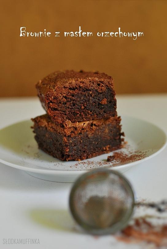 Brownie z masłem orzechowym