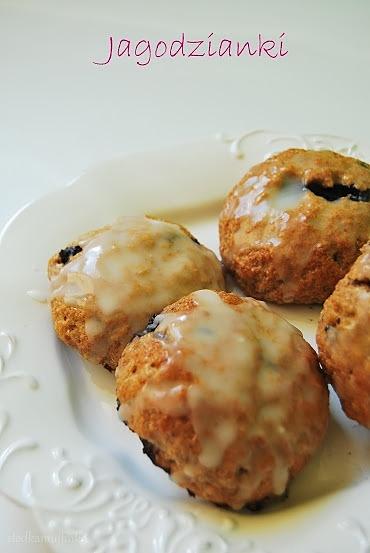 Razowe jagodzianki na śniadanie lub wynos z mąki razowej