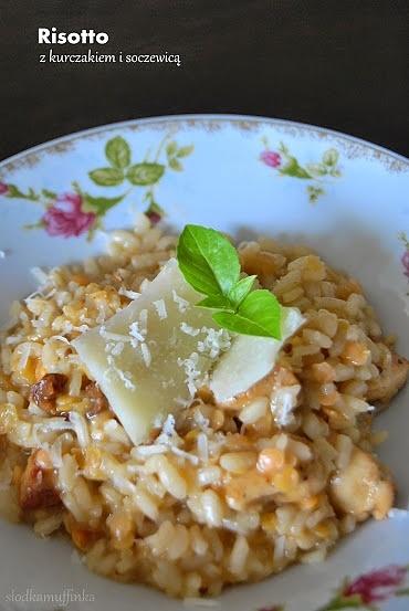 Risotto z kurczakiem i soczewicą