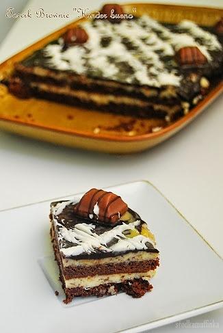 Torcik brownie z kinder bueno