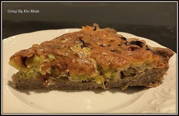 Tarta z porami bez glutenu i laktozy