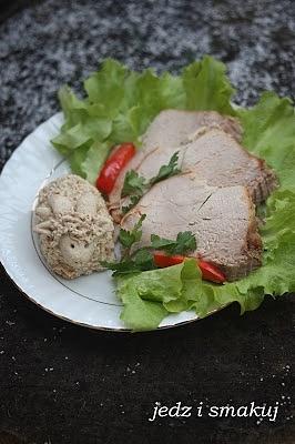 Pikantna szynka wolno pieczona mięso kruche i aromatyczne